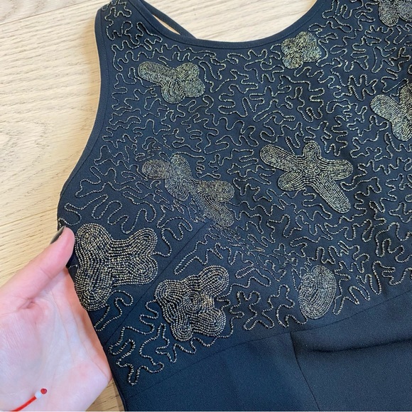 Vintage Gown, Fairweather, Black/Gold, Halter, Open Back Maxi, Women’s US M - Picture 11 of 15